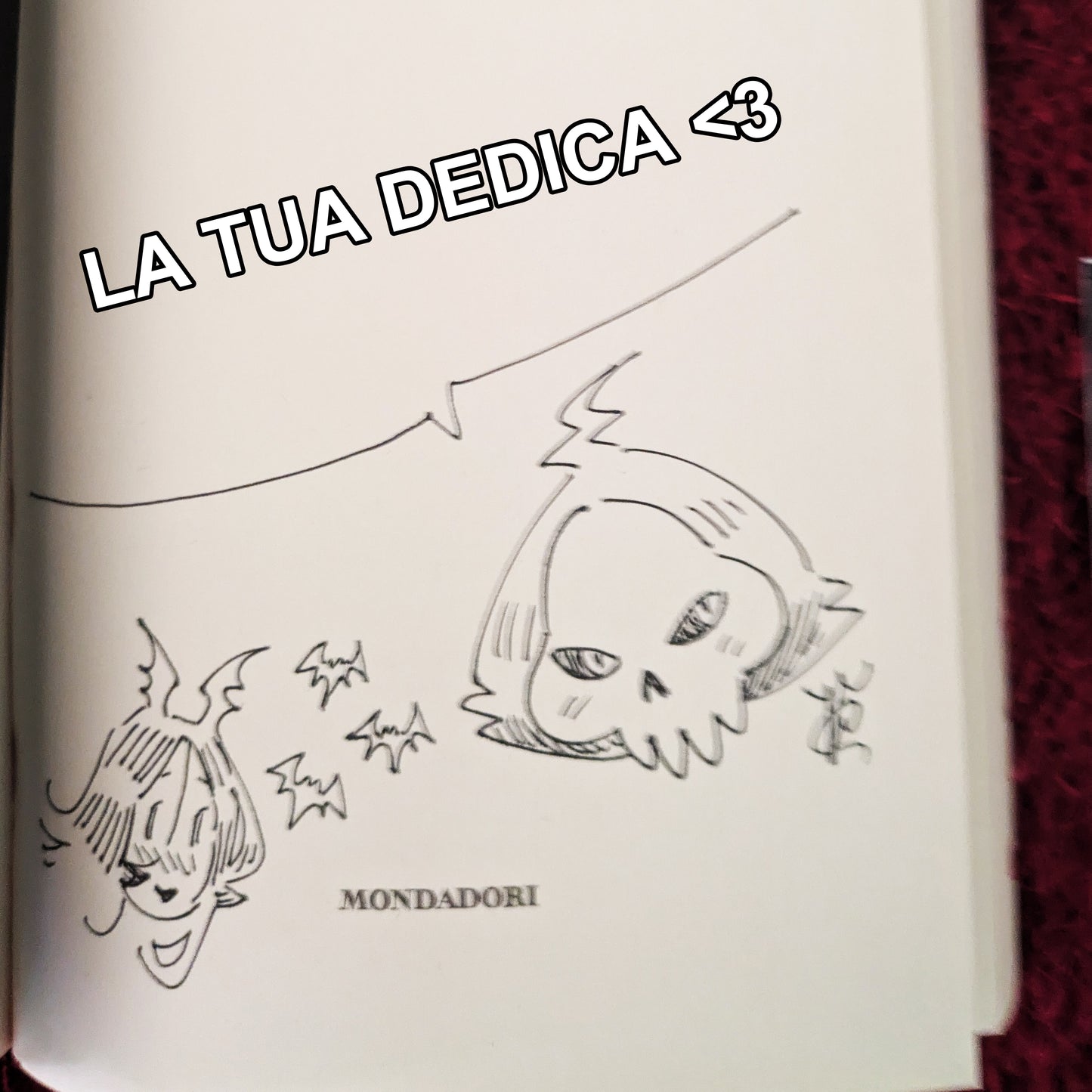 MUORI-PACK CON LIBRO/DISEGNO/DEDICA/STICKERS/AUTOGRAFO